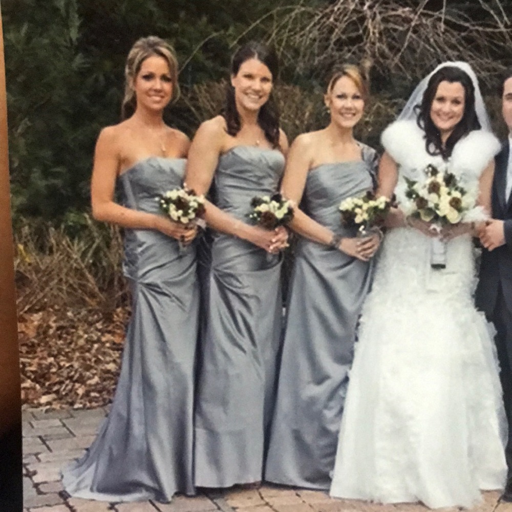 Silver Prom / formal gown